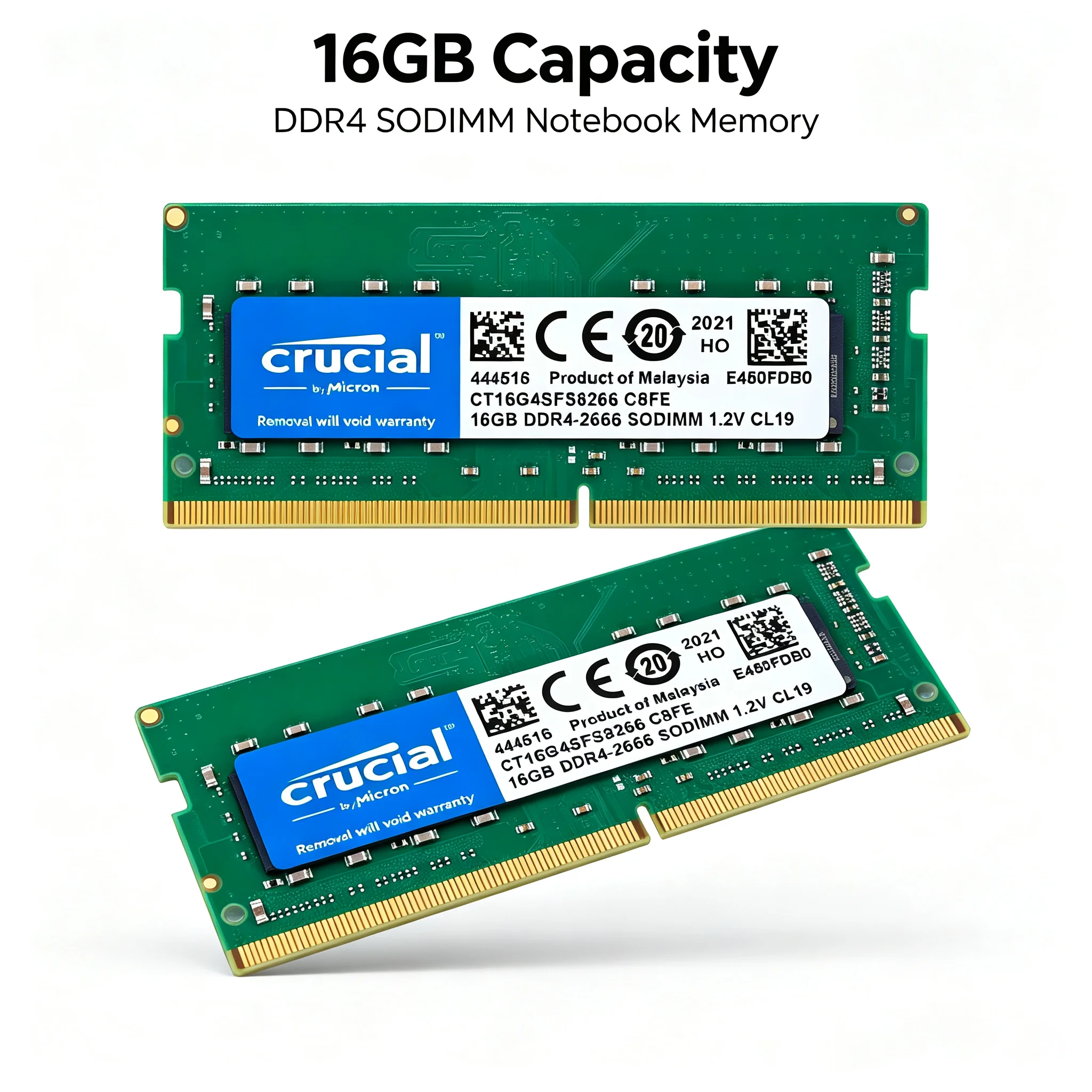 Crucial  1PCS/2PCS DDR4 Laptop - Ddr4 3200Mhz recension och pris