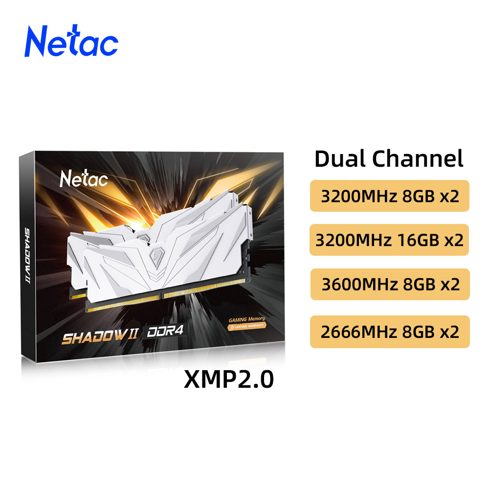 Netac Ram Memory DDR4 8GBX2 16 - Ddr4 3200Mhz recension och pris