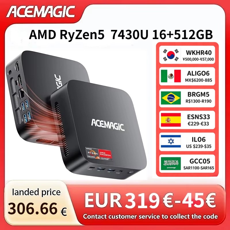 ACEMAGIC AMD Ryzen 5 7430U Min - Ram Memory Module recension och pris