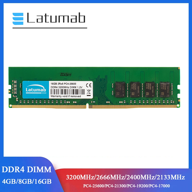 Latumab RAM DDR4 Desktop Memor - Ddr4 3200Mhz recension och pris