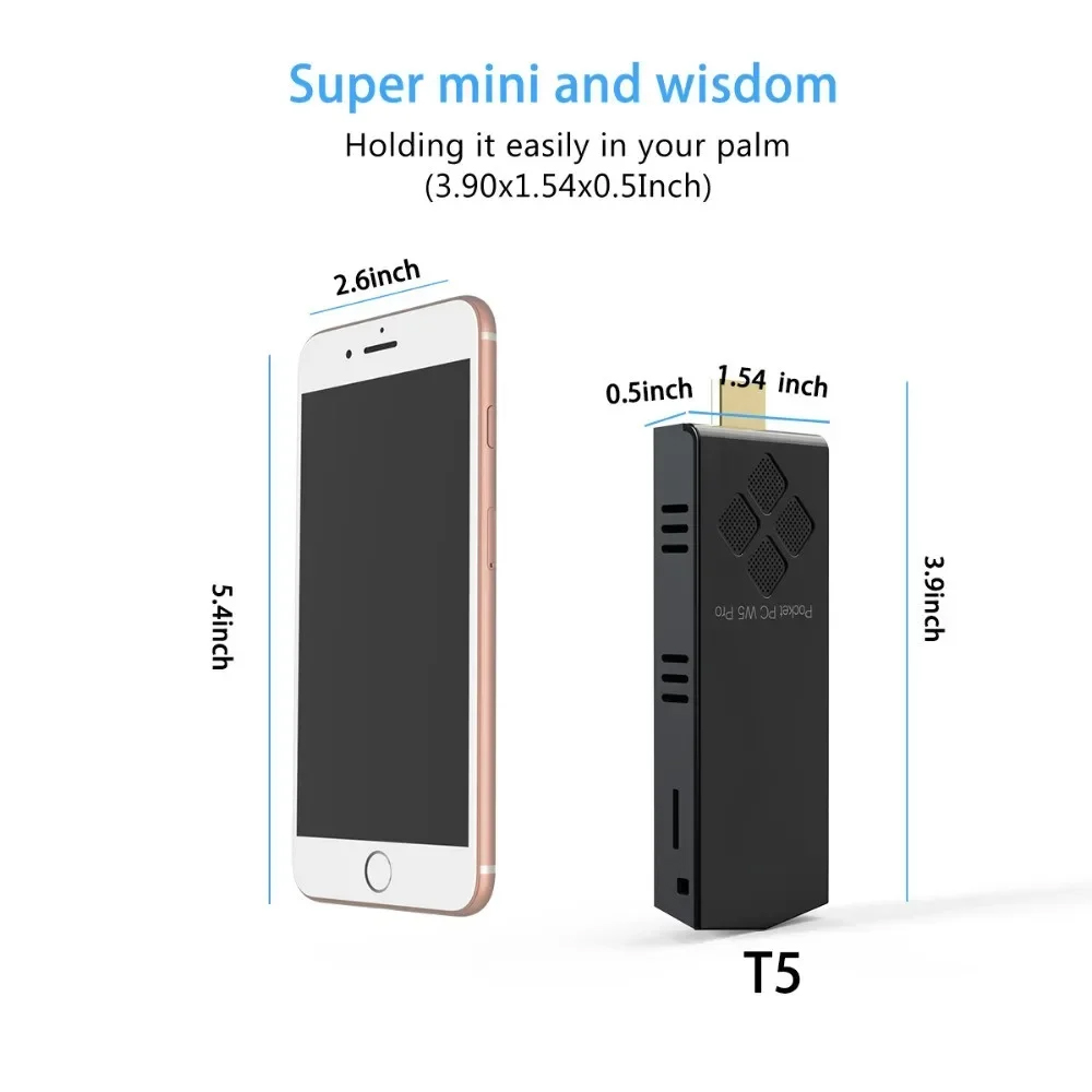 T5/W5 PRO Mini PC Windows 10 H - Ram Memory Module recension och pris